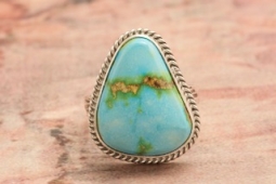 Genuine Sonoran Turquoise Sterling Silver Ring